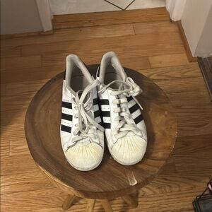 adidas Women's White and Black Platform Shoes